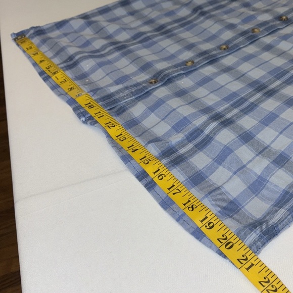 Duluth Trading Free Swingin’ Flannel button down shirt long sleeves size medium - Picture 4 of 11